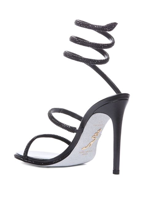 Sandali 105mm in pelle in nero Rene caovilla - donna RENE CAOVILLA | C12538105R001V050